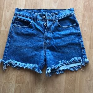 Brandy Melville John Galt High Waisted Denim Shorts